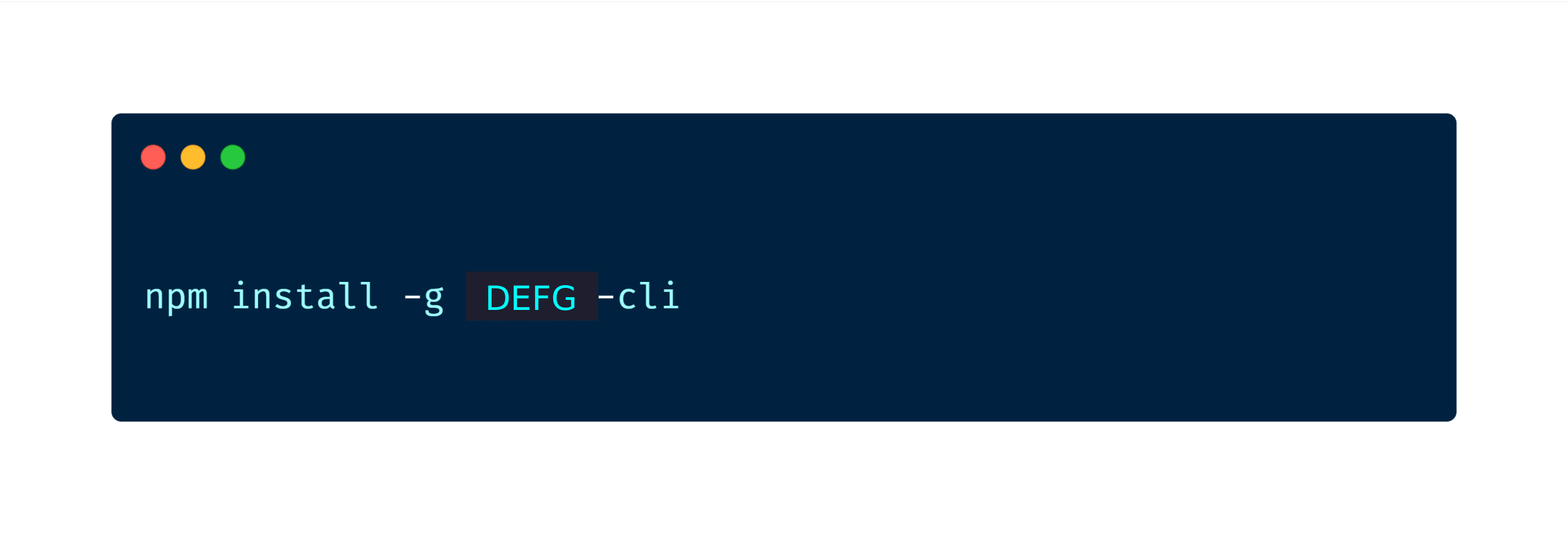 cli snippet